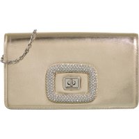 Roger Vivier Clutches - Viv Choc Jewel Mini Bag in goud