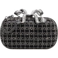 self-portrait Clutches - Black Crystal Clutch Bag in zwart