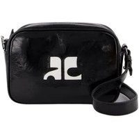 Courrèges Shoppers - Reedition Camera Crossbody - Leather - Black in zwart