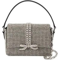 self-portrait Shoppers - Rhinestone Micro Bag - Synthetic - Silver in zilver