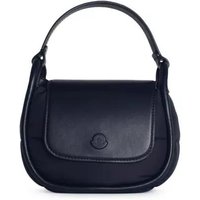 Moncler Shoppers - Tiarna' Mini Bag In Black Leather Blend in zwart