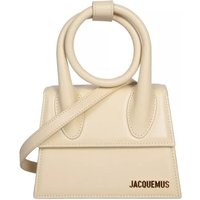 Jacquemus Shoppers - Le Chiquito Noeud Leather Shoulder Bag in crème