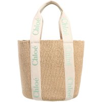 Chloé Shoppers - Large Woody Basket Bag in beige