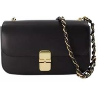 A.P.C. Shoppers - Grace Baguette Chaine Bag  - Leather - Black in zwart