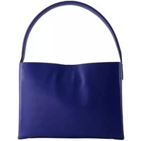 Ines De La Fressange Shoppers - Leonore L Shoulder Bag - Leather - Blue Cobalt in blauw