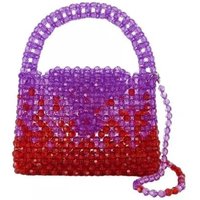 Germanier Shoppers - Ss23bg01 Hobo Bag - Purple/Red - Pearl in paars