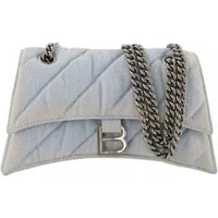 Balenciaga Shoppers - Hobo Crush S Bag - Denim - Blue in blauw