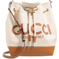 Gucci Bucket bags - Small Shoulder Bag With Gucci Print in beige