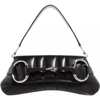 Gucci Hobo bags - Horsebit Chain Medium Shoulder Bag in zwart