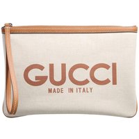 Gucci Clutches - Small Clutch With Gucci Print in beige