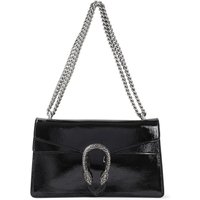 Gucci Shoppers - Black Leather Dionysus Shoulder Bag in zwart