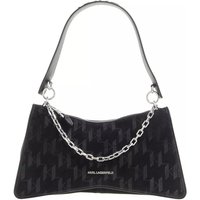 Karl Lagerfeld Hobo bags - K/Seven Element Sp Shb Suede in zwart