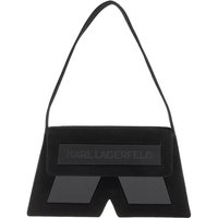 Karl Lagerfeld Hobo bags - Icon K Shoulderbag Suede in zwart