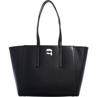 Karl Lagerfeld Shoppers - K/Ikonik 2.0 Leather Tote Pin in zwart