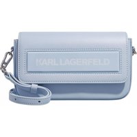 Karl Lagerfeld Hobo bags - Icon K Sm Flap Shb Leather in blauw