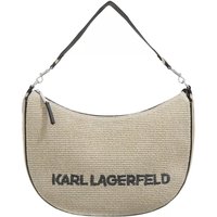 Karl Lagerfeld Hobo bags - K/Moon Md Shoulderbag Raffia in beige