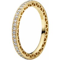 Pandora Ringen - Funkeln und Herzen Ring in gold