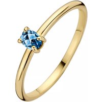 Blush Ringen - Ring 1204YLB - Gold (14k) with Blue Topas in gold