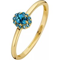 Blush Ringen - Ring 1226YLB - Gold (14k) with London blue Topaz in gold