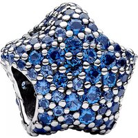 Pandora Charms - Star sterling silver charm with stellarcrystal in blue