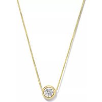 Isabel Bernard Kettingen - Le Marais Lison 14 Karat Necklace With Zirconia in gold