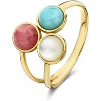 Isabel Bernard Ringen - Isabel Bernard Belleville damen Ring 585 Gold IB33 in light blue