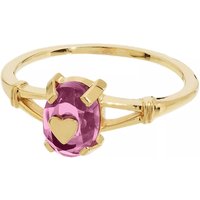 Anna+Nina Ringen - Lucky Fortune Heart Ring in pink