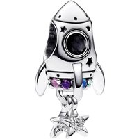 Pandora Charms - Rocket sterling silver charm with phlox pink