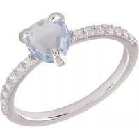 Little Luxuries Ringen - Amoretti Ring Crystal Drop in silver