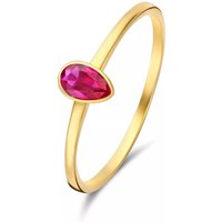 Isabel Bernard Ringen - Isabel Bernard Baguette damen Ring 585 Gold IB3300 in gold