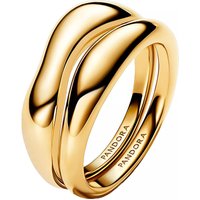 Pandora Ringen - 14k Gold-plated ring set in gold