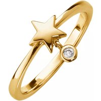 Little Luxuries Ringen - Fashion Classics Ring With Star And Stone Pendant in gold