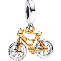 Pandora Charms - Moveable bike sterling silver and 14k gold-plated in gold