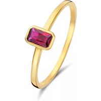 Isabel Bernard Ringen - Isabel Bernard Baguette damen Ring 585 Gold IB3300 in gold