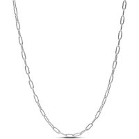 Pandora Kettingen - Elongated Link Chain Necklace in silver