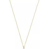 Isabel Bernard Kettingen - De la Paix Céline 14 karat necklace  diamond 0.05 in gold