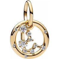 Pandora Charms - Aquarius Zodiac Dangle Charm in gold