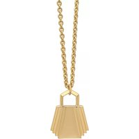 Rachel Jackson London Kettingen - Art Deco Padlock Necklace in gold