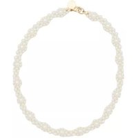 Simone Rocha Kettingen - Crystal Daisy Chain Necklace in white