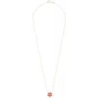 Aliita Kettingen - 9K Gold Amanita Red W/White Pois Necklace in gold