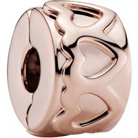 Pandora Charms - Gereihte Herzen Clip in quarz