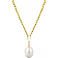 BELORO Charms - (14K) Pearl Pendant With Cubic Zirconia in gold