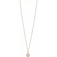 Emporio Armani Kettingen - Emporio Armani Rose Gold-Tone Sterling Silver Pend in gold