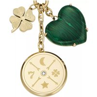 Fossil Kettingen - Modern & Magic Green Reconstituted Malachite Penda in gold