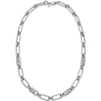 Michael Kors Kettingen - Platinum-Plated Empire Link Chain Necklace in silver