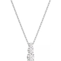 Swarovski Kettingen - Attract Trilogy Necklace Round cut Rhodium plated in silver