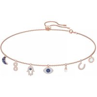 Swarovski Kettingen - Symbolic Moon infinity hand evil eye and horseshoe in quarz