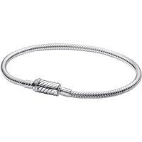 Pandora Armbanden - Snake chain sterling silver bracelet with magnetic in silver