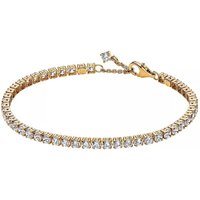 Pandora Armbanden - 14k Gold-plated bracelet withcubic zirconia in gold