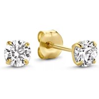 Isabel Bernard Oorbellen - Le Marais Lourdes 14 Karat Ear Studs With Zirconia in gold